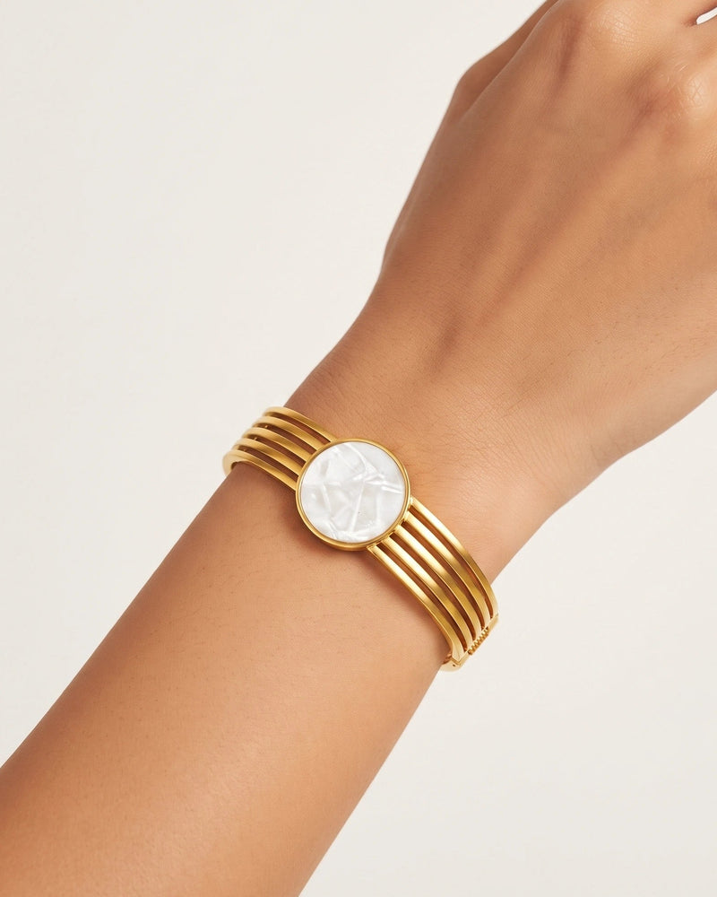 Ethereal Marble Banded Bangle